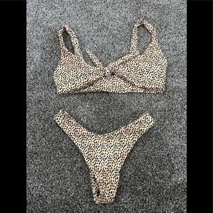 Cheetah bikini never worn